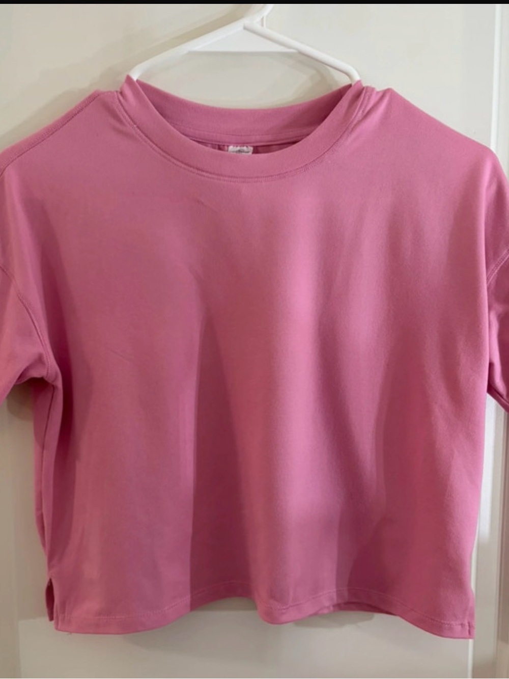 90 Degree By Reflex Girls' Pink Short Sleeve Crewneck Tee